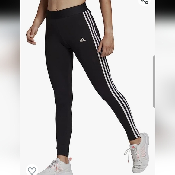 ADIDDAS Essentials 3-Stripes Leggings - Picture 1 of 10